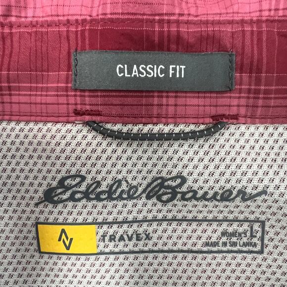Eddie Bauer Travex Classi Fit Womens Outdoor Hiking Breathable Shirt Size Large - Picture 2 of 12
